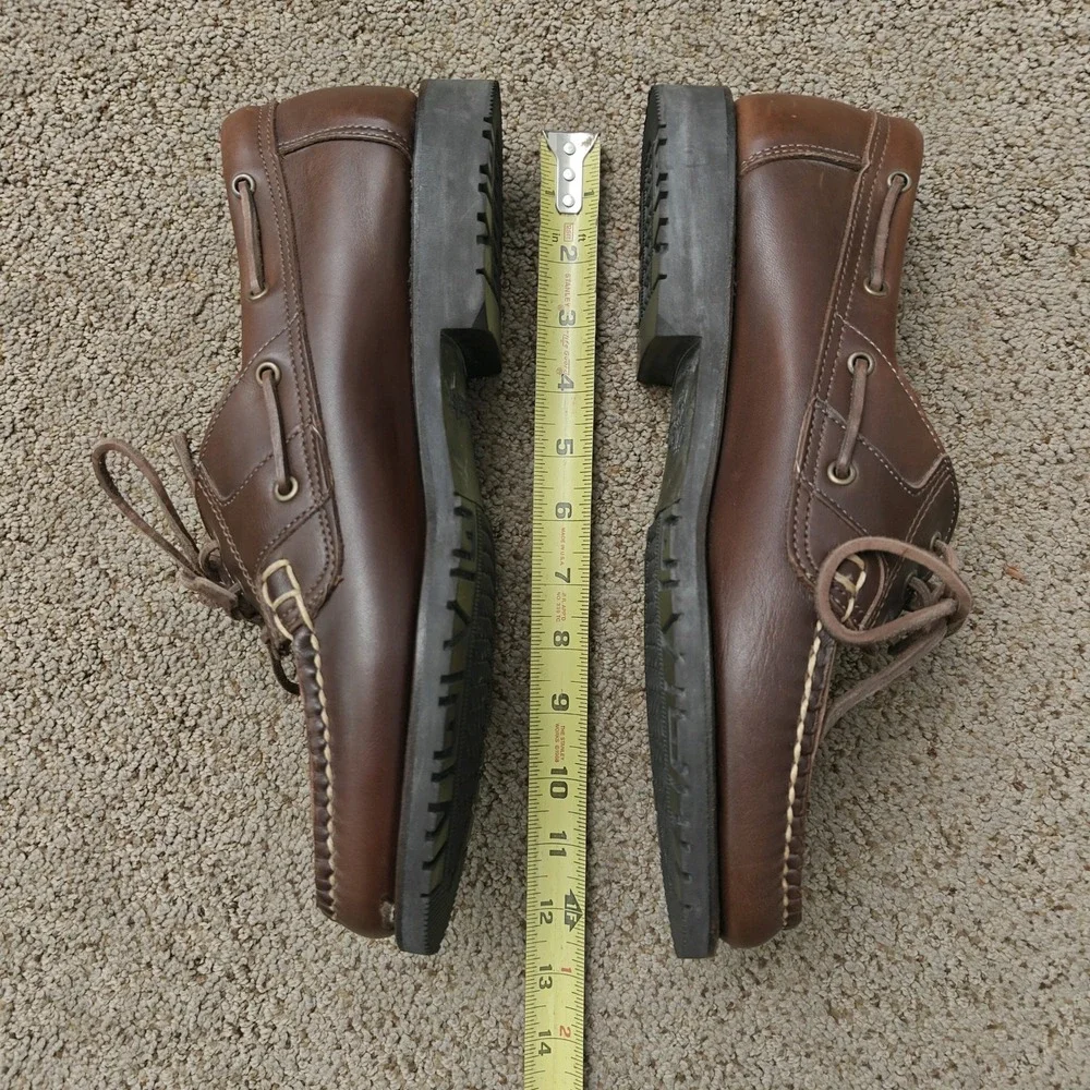 Allen Edmonds Eastport Mens Brown Leather Boat Shoes 10.5 Moccasin 9161